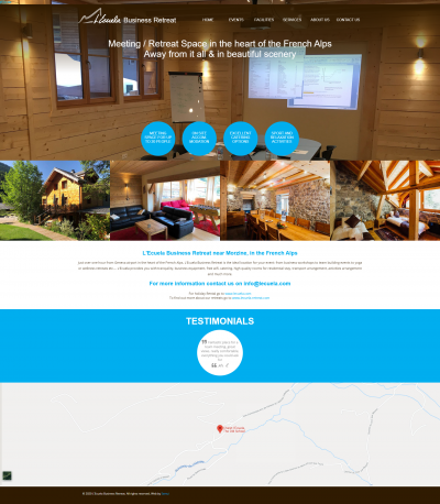 Chalet l'Ecuela: Business Retreat website