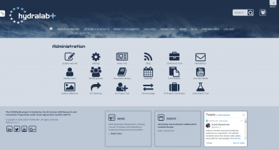 Hydralab+: Admin page